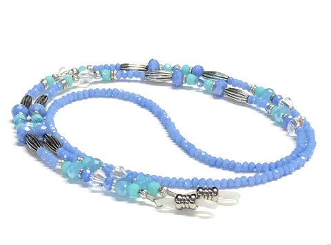Eyeglass Chain - Periwinkle Blue and Pastels