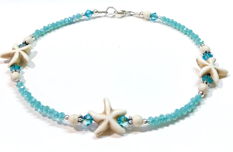 Starfish Ankle Bracelet - Anklet - Beach Anklet - Hurstjewelry