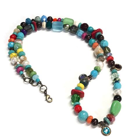 Boho Beach Necklace - Whimsical and Colorful #1