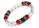 Christmas Bracelet - Holiday Bracelet - Crystal Holiday Jewelry